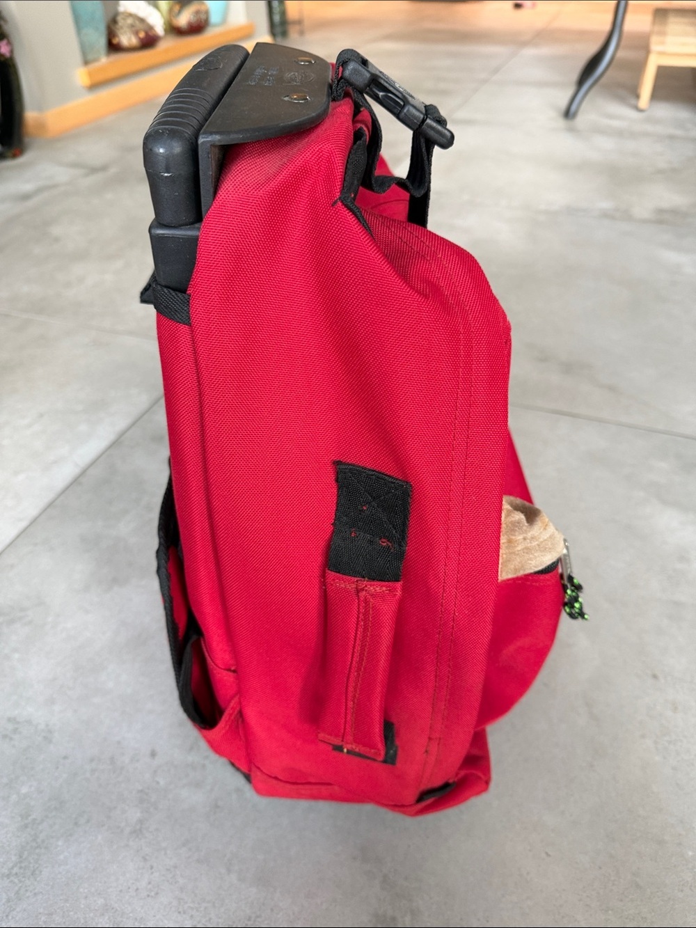 Olympia Sports Plus Red Rolling Backpack - Picture 8 of 13